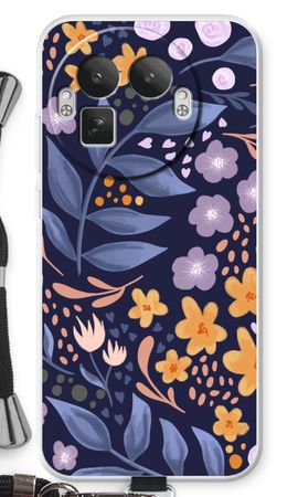 Flowers with blue leaves