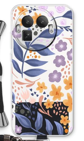 Flowers with blue leaves
