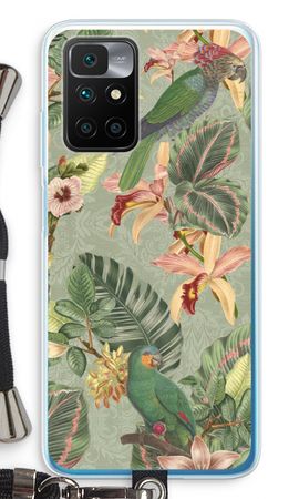 Tropical jungle parrot