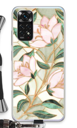 Pink stained glass flower