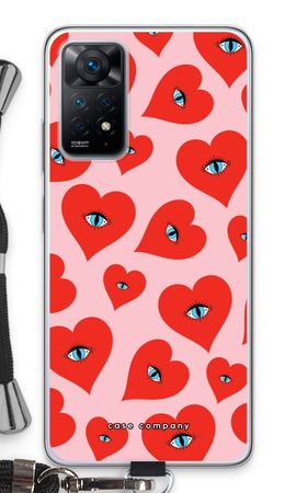 Red heart eyes