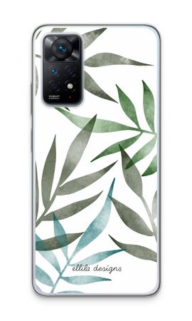 Tropical watercolor leaves