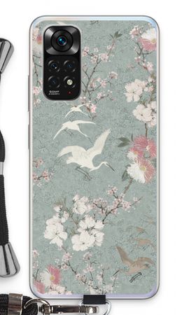 Japanese crane birds blossom