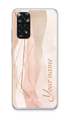 Gold Lines Namecase - Blush