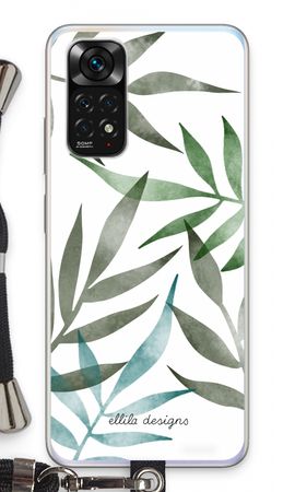 Tropical watercolor leaves