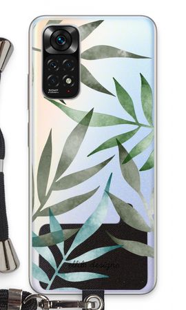 Tropical watercolor leaves