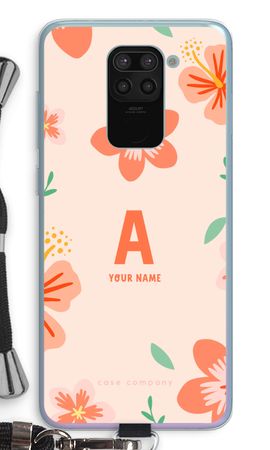 Tropical Pink Flowers Monogram
