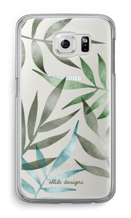 Tropical watercolor leaves