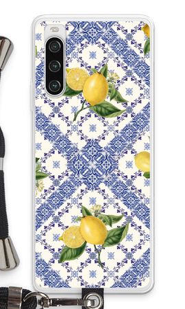 Tuiles bleues et citrons