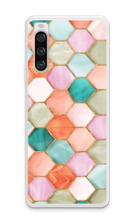 Hexágonos en vidrieras