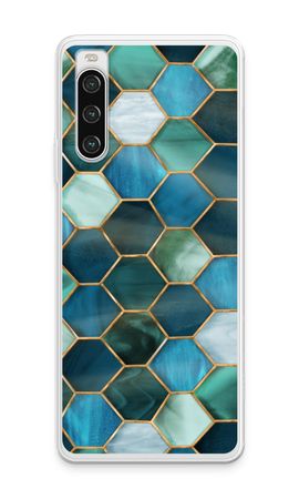 Hexágonos en vidrieras