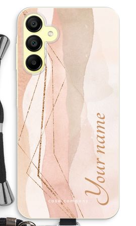 Gold Lines Namecase - Blush