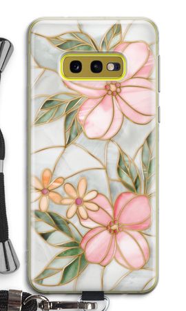 Orangefarbene Glasmalerei-Blume