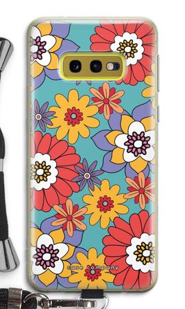 Retro bloemen - Blauw