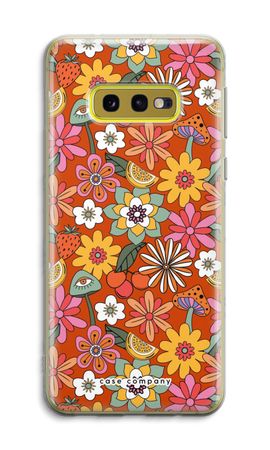Retro bloemen - Rood