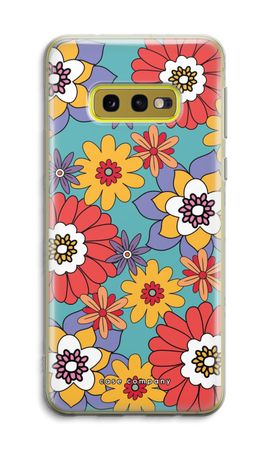 Retro bloemen - Blauw