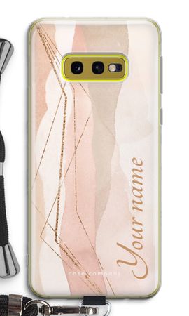 Gold Lines Namecase - Blush