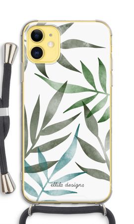 Tropical watercolor leaves