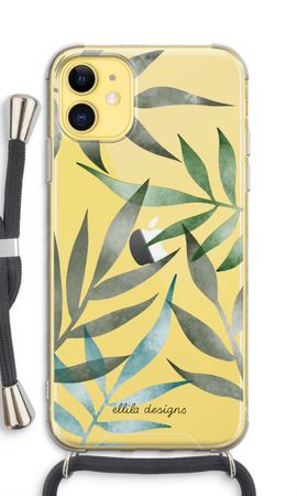 Tropical watercolor leaves