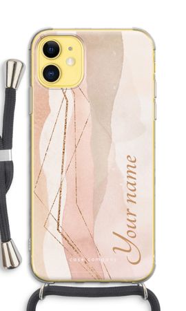 Gold Lines Namecase - Blush