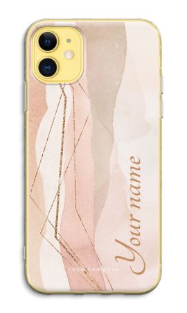 Gold Lines Namecase - Blush