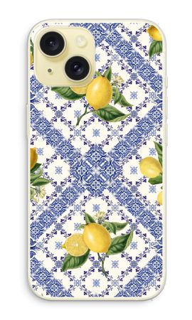 Blue tiles and lemons