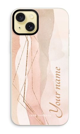 Gold Lines Namecase - Blush