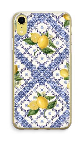 Blue tiles and lemons