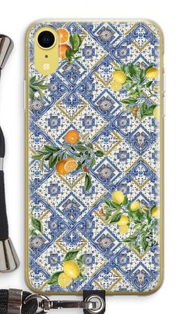 Piastrelle blu, limoni e arance - piccole