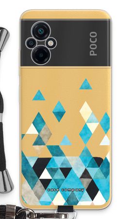 Coloured triangles blue
