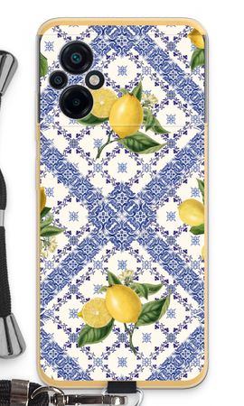 Blue tiles and lemons