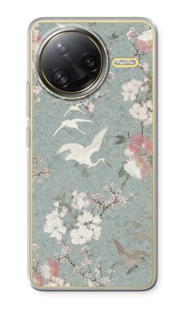 Blüte der japanischen Kranichvögel