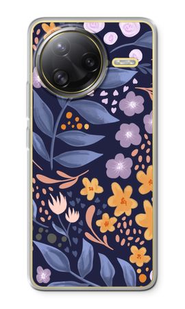 Flowers with blue leaves