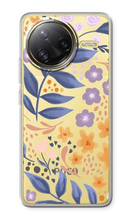 Flowers with blue leaves