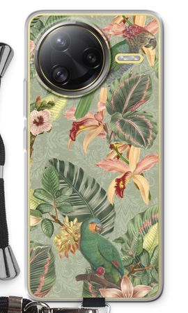 Tropical jungle parrot