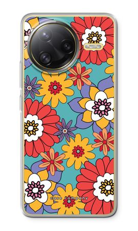 Retro Flowers - Blue