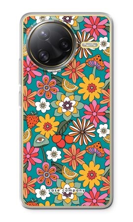 Retro Flowers N°2 - Blue