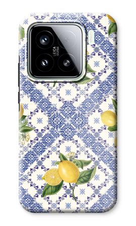 Blue tiles and lemons