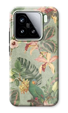 Tropical jungle parrot