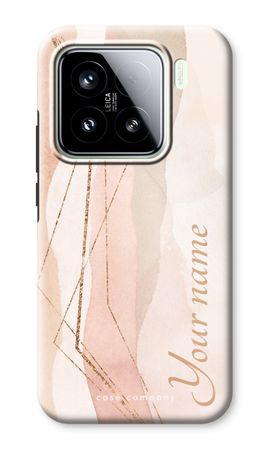 Gold Lines Namecase - Blush