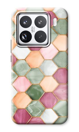 Hexagons in stained glass