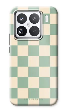 Checkered Mint, Wytrzymałe etui Xiaomi 15 Pro