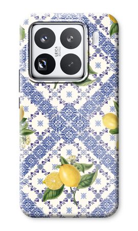 Blue tiles and lemons
