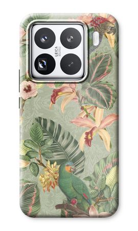 Tropical jungle parrot