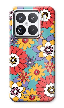 Retro Flowers - Blue