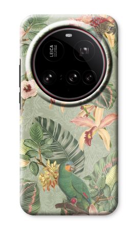 Tropical jungle parrot