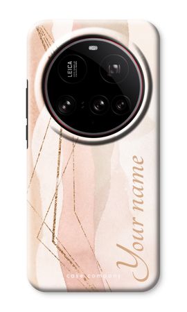 Gold Lines Namecase - Blush