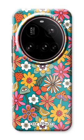 Retro Flowers N°2 - Blue