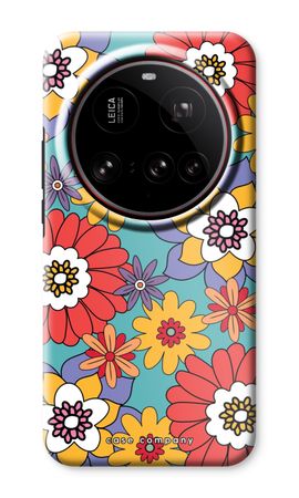 Retro Flowers - Blue