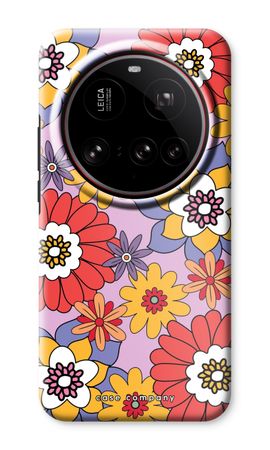 Retro Flowers - Purple